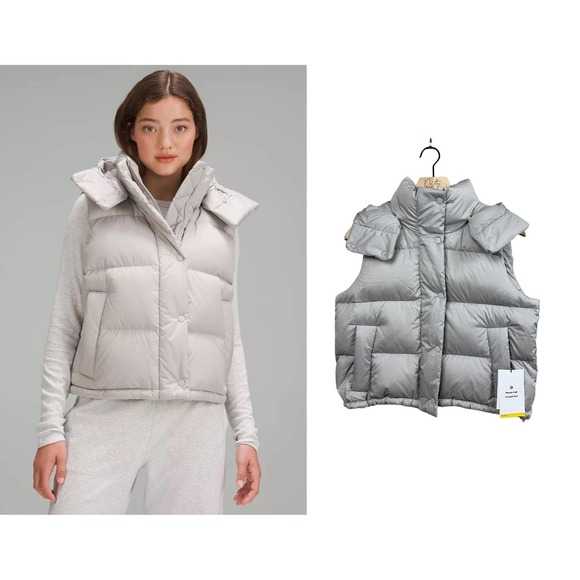 lululemon athletica Jackets & Blazers - LULULEMON Wunder Puff Cropped Vest Sz 2 NWT